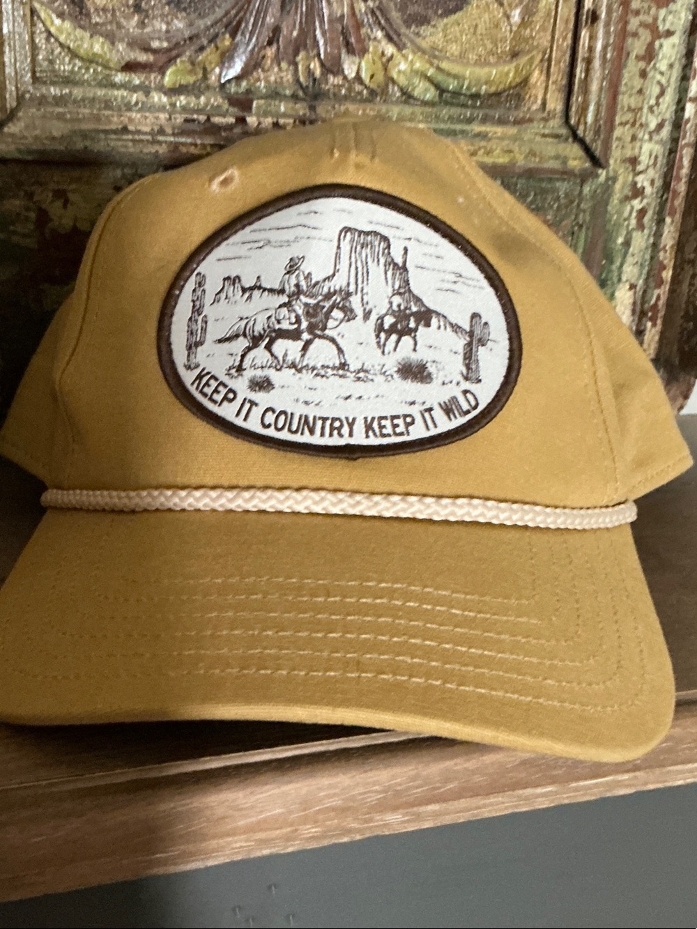 MAD Engine Rope-Detail Western Patch Hat - Picture 2 of 7